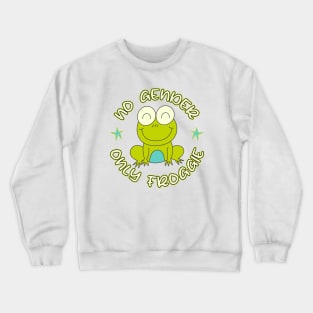 No Gender Only Froggie Funny Non Binary Green Frog Crewneck Sweatshirt